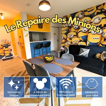 Le Repaire Des Minions - 10' - Familial Апартаменты Байи-Роменвилье